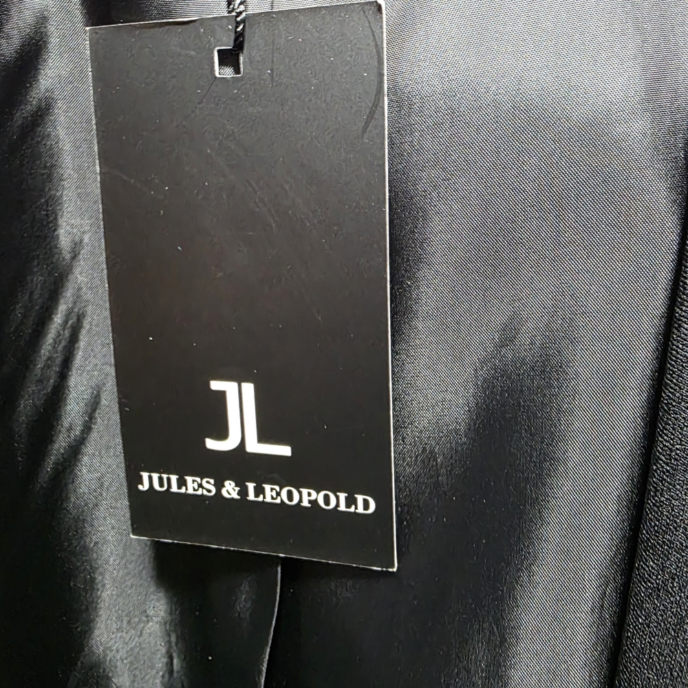 NWT, Jules & Leopold Elegant Black Blazer Polka‎ Dot, Size Large - Picture 3 of 10